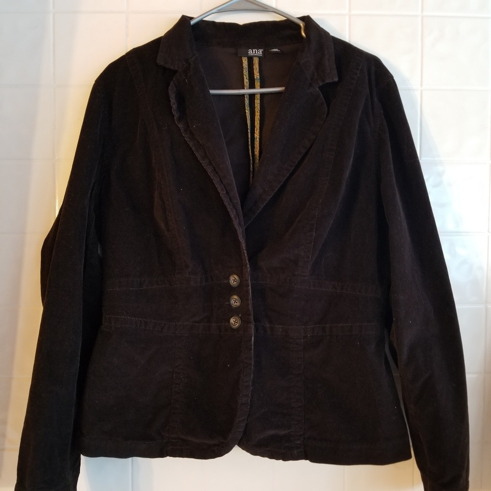 A.N.A. A New Approach Brown Corduroy Blazer sz Lg